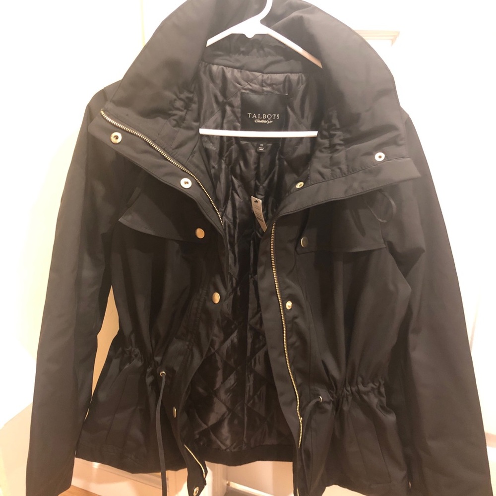 Talbots black fall coat - Picture 3 of 4